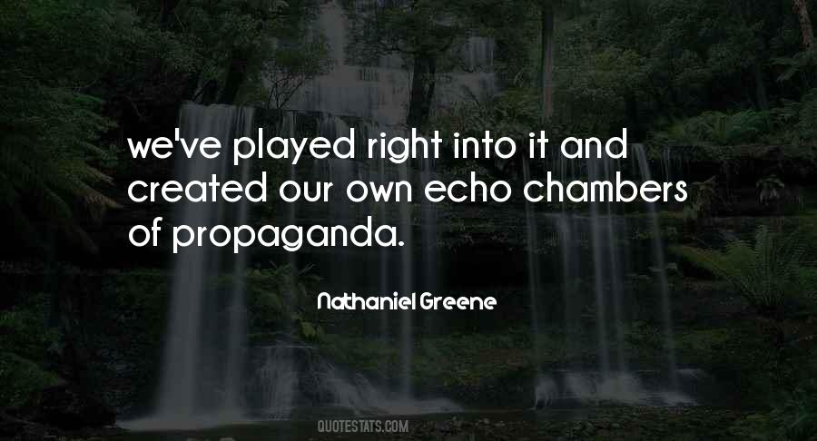 Quotes About Echo Chambers #384181