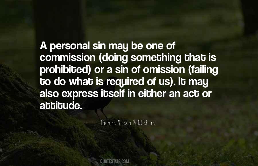 Quotes About Sin Of Omission #848083