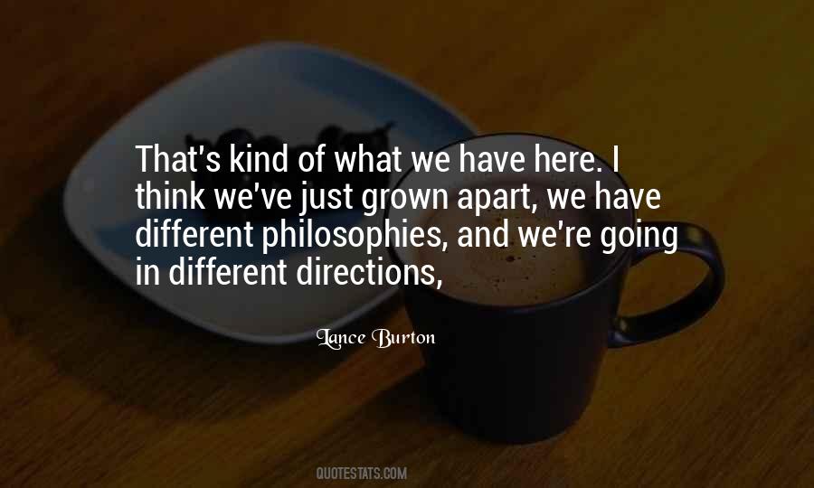 Quotes About Different Directions #1290820