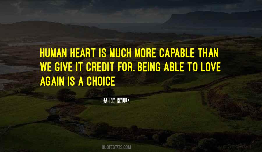 Quotes About Being Able To Love Again #831649