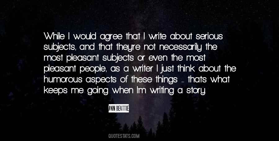 Quotes About Serious Subjects #1660347