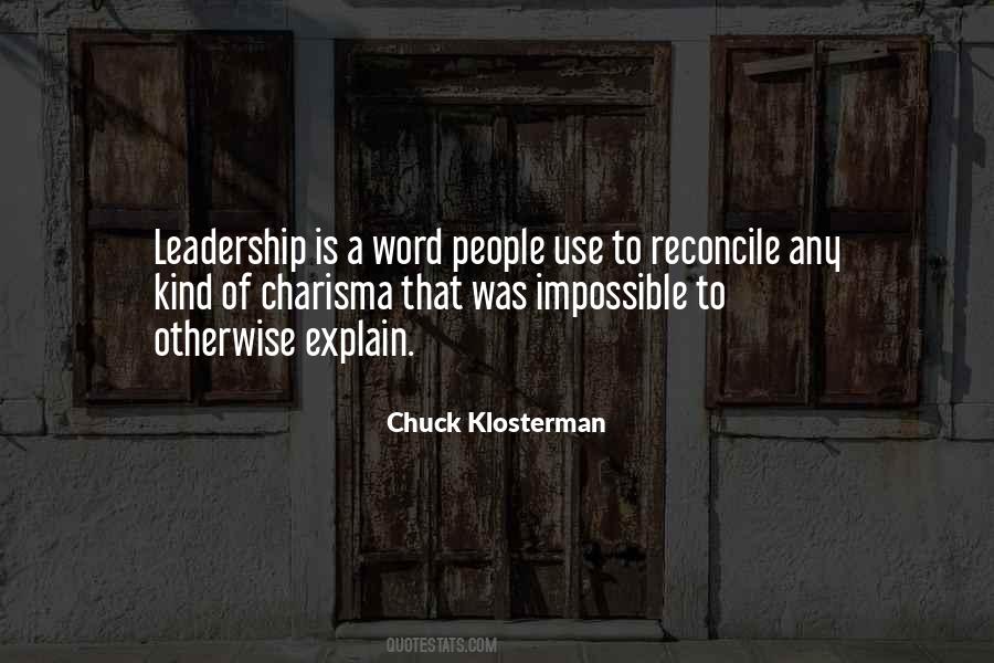 Quotes About Charisma #380696