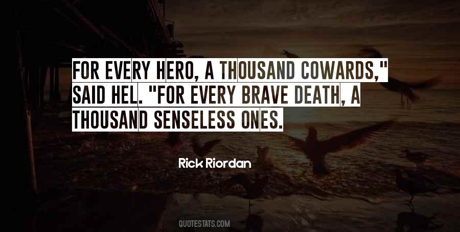 Death Of A Hero Quotes #1112100