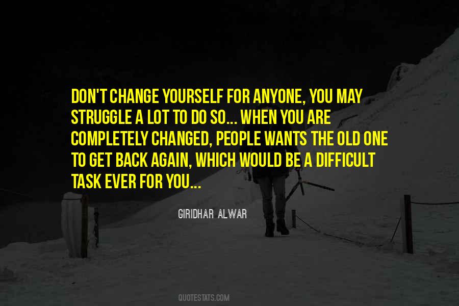 Quotes About Change Yourself #417371