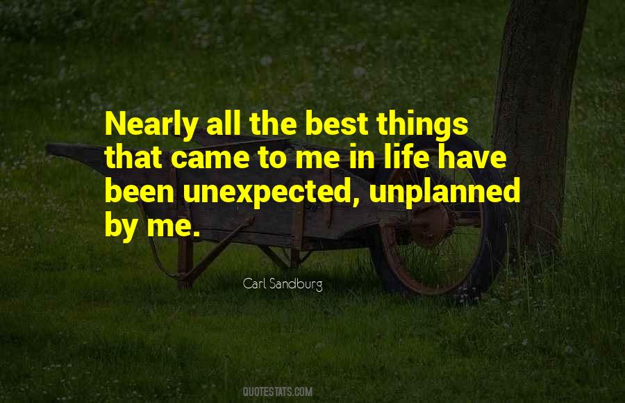 Quotes About Unexpected Life #522636