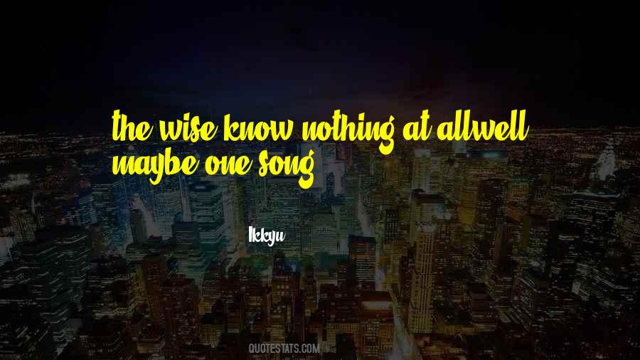 One Song Quotes #159471