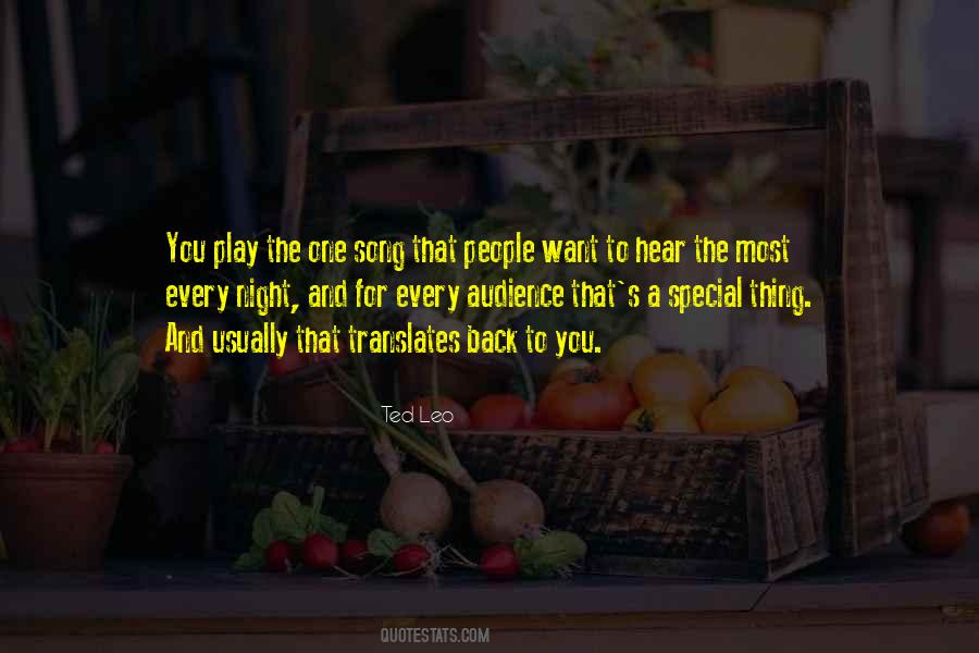 One Song Quotes #709635