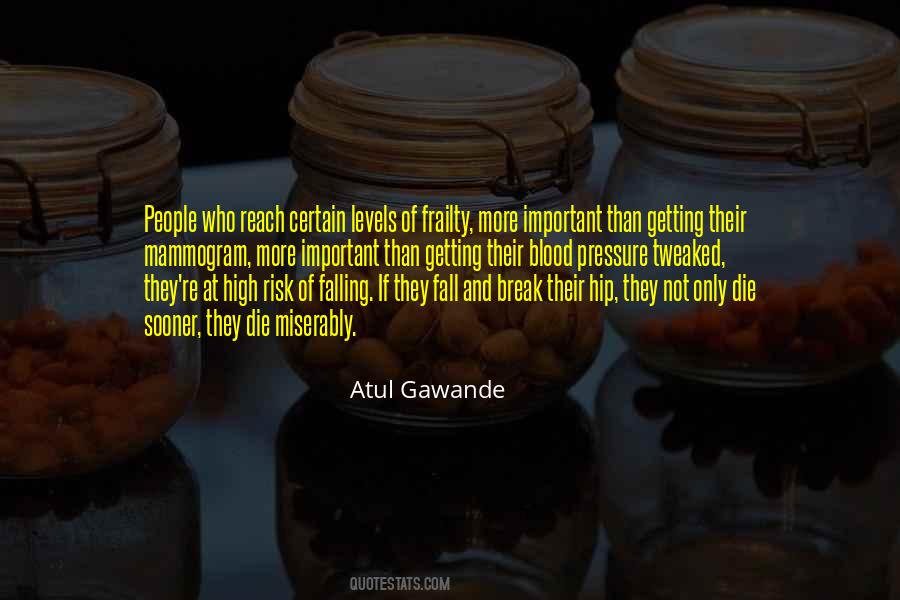Risk Of Falling Quotes #1012965