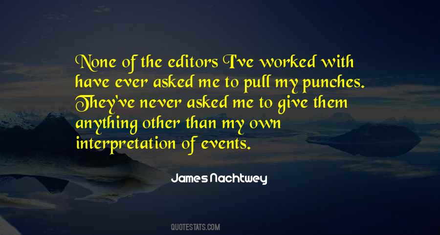 Quotes About Punches #283791