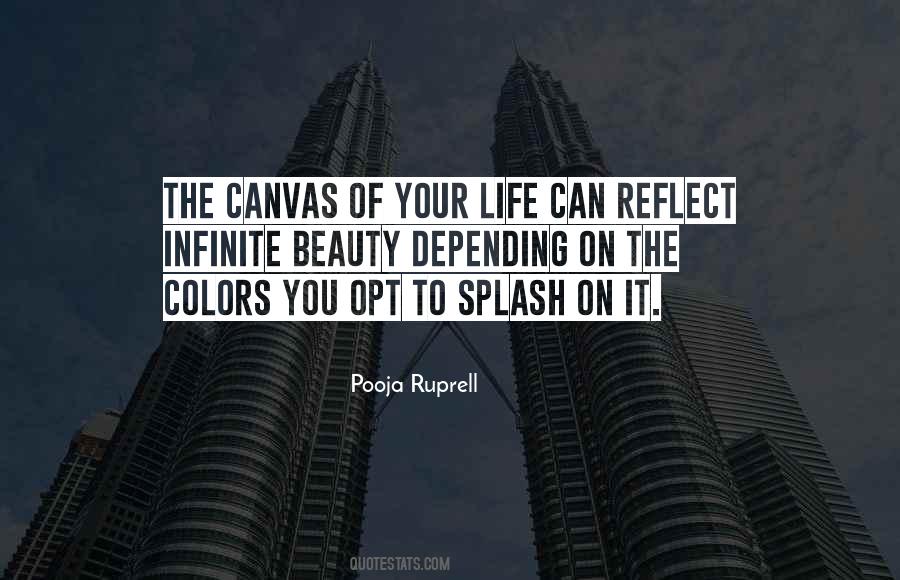 Quotes About Life Canvas #426660