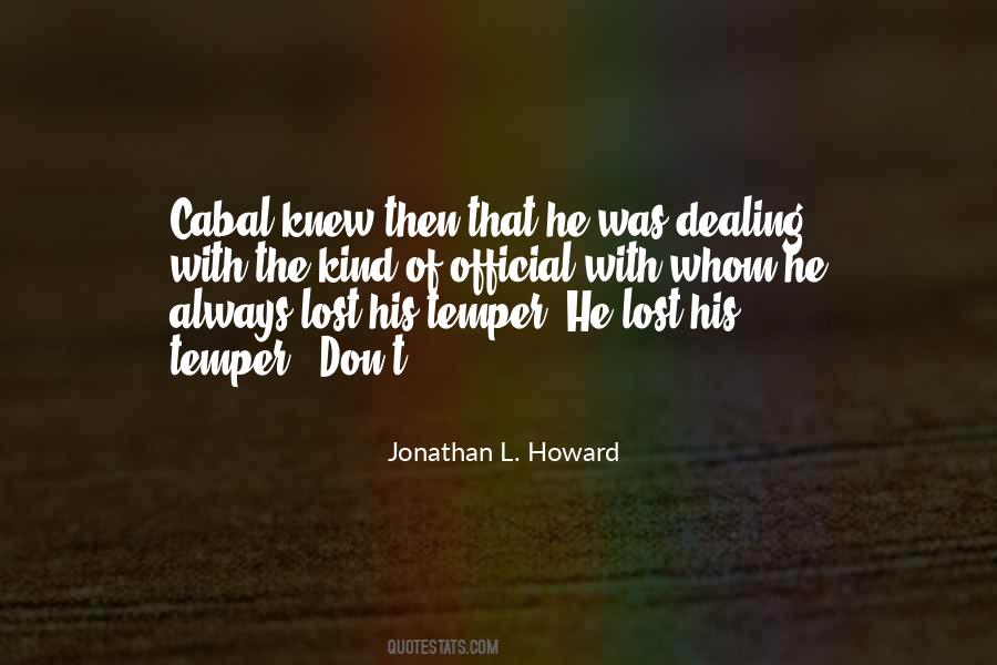 Quotes About Cabal #1035729