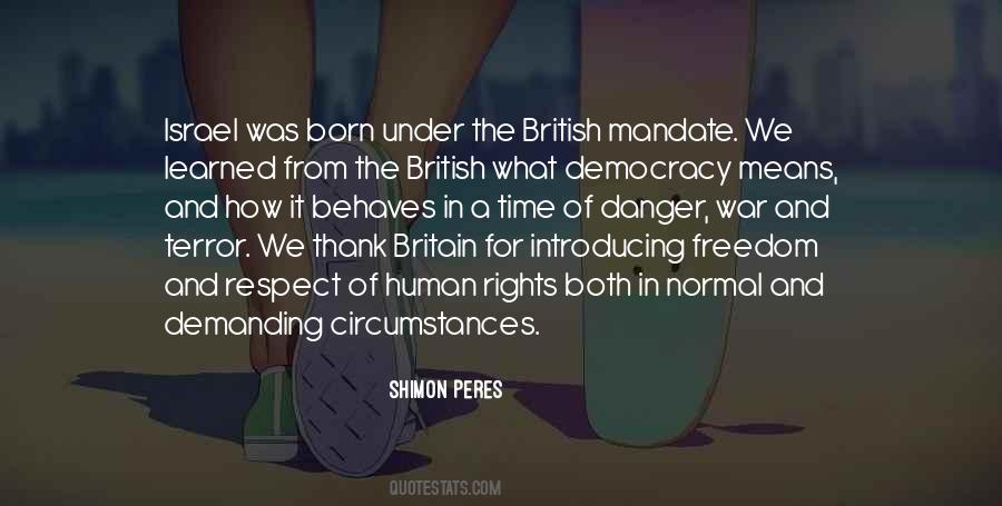 British Mandate Quotes #1790698