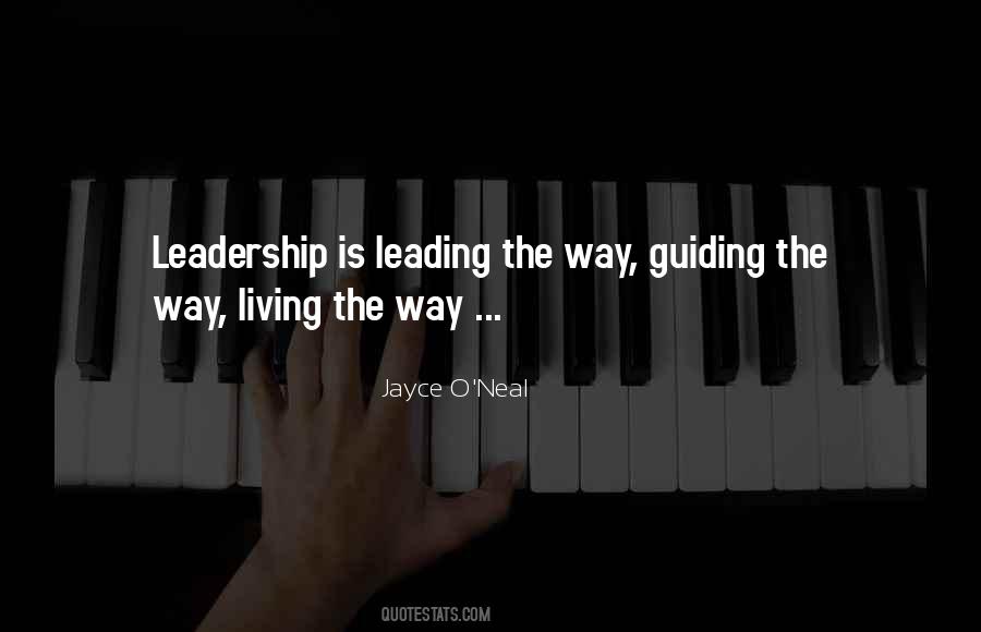 Quotes About Leading The Way #1510696