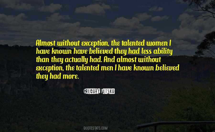 Talented Women Quotes #1748822