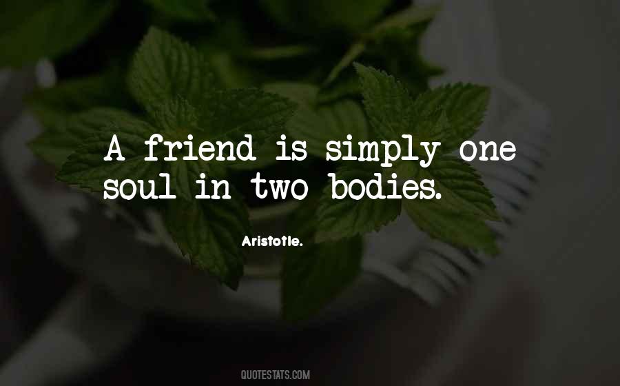 One Soul In Two Bodies Quotes #871449