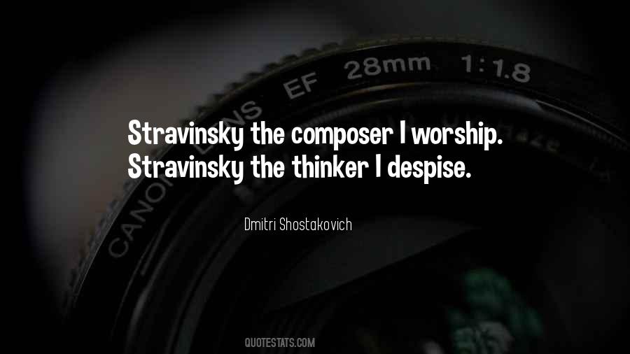 Quotes About Stravinsky #238154