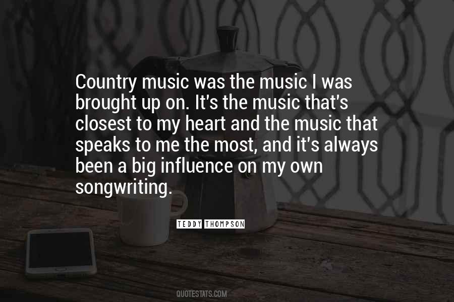 Quotes About Music Influence #293309