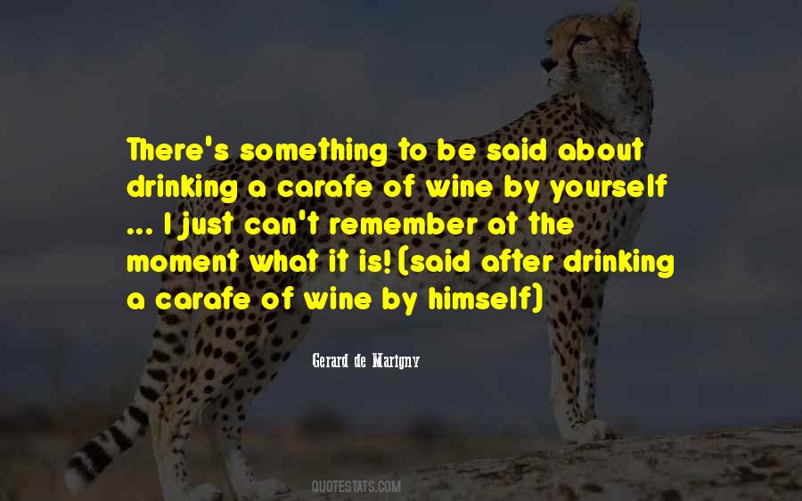 Quotes About Drinking Too Much Wine #121420