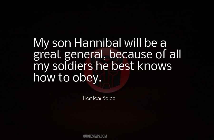 Quotes About Hannibal Barca #1267837