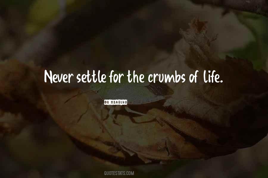 Quotes About Never Settling #1236241