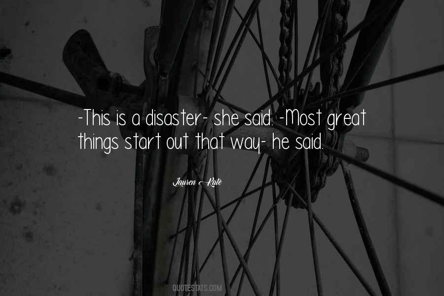 Quotes About Disaster #1710168