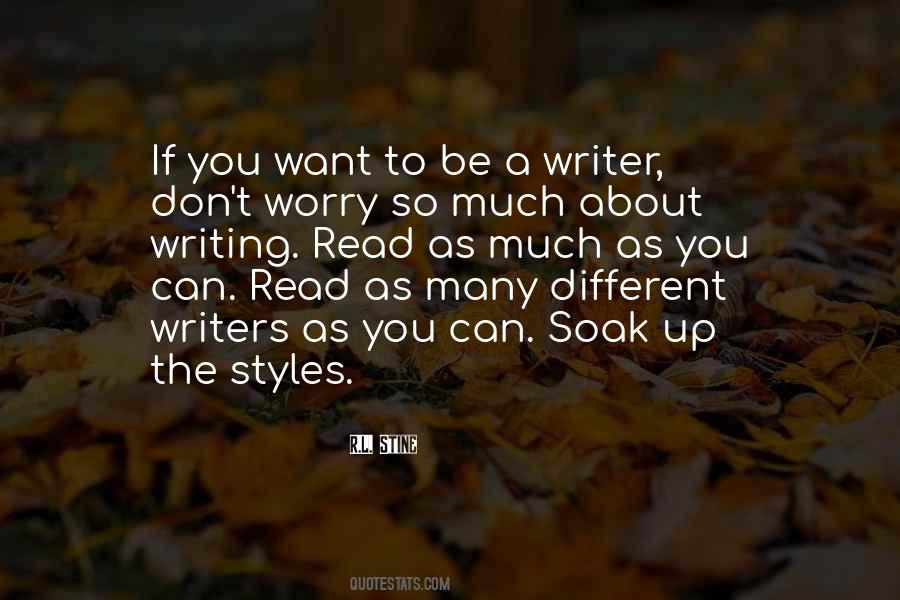 Quotes About Styles Of Writing #1087123