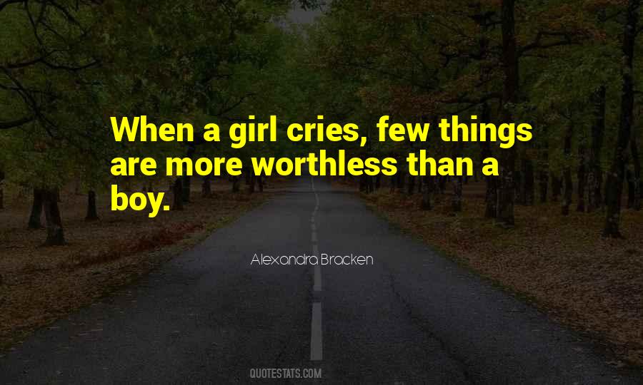When A Girl Cries Quotes #1530899