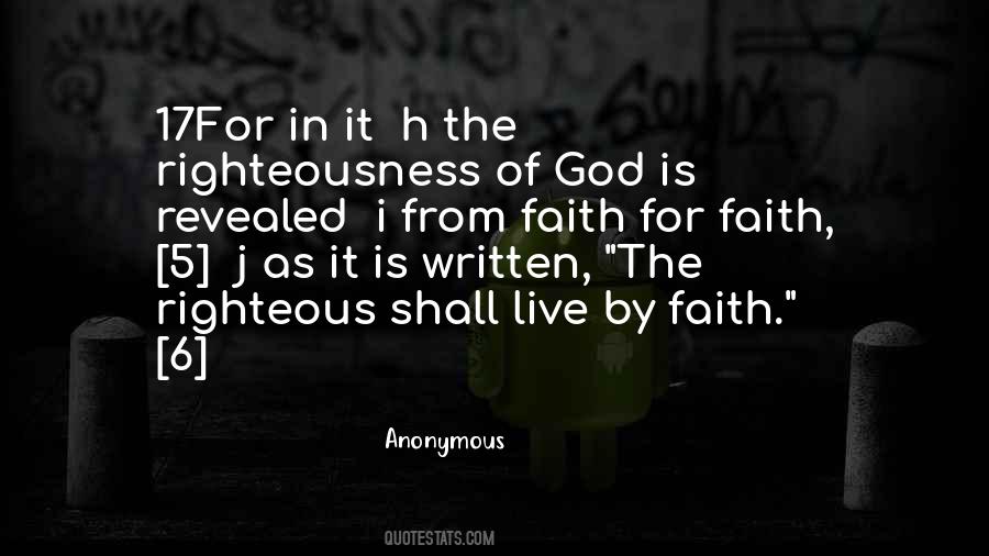 Quotes About Righteousness By Faith #837115