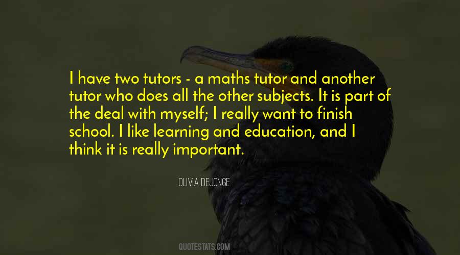 Quotes About Subjects In School #1419583