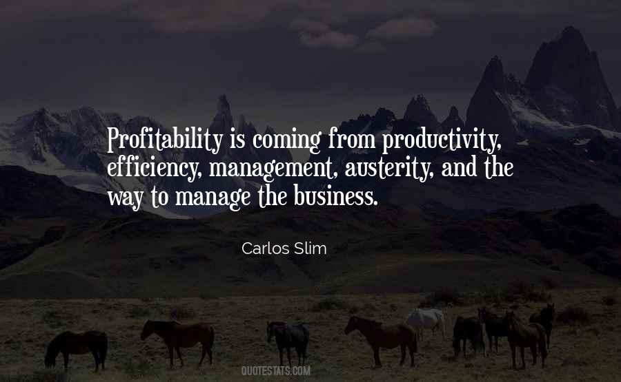 Quotes About Profitability #353318