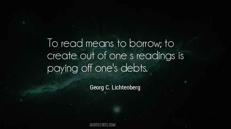 Quotes About Paying Your Debts #1780