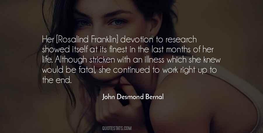 Quotes About Fatal Illness #860796