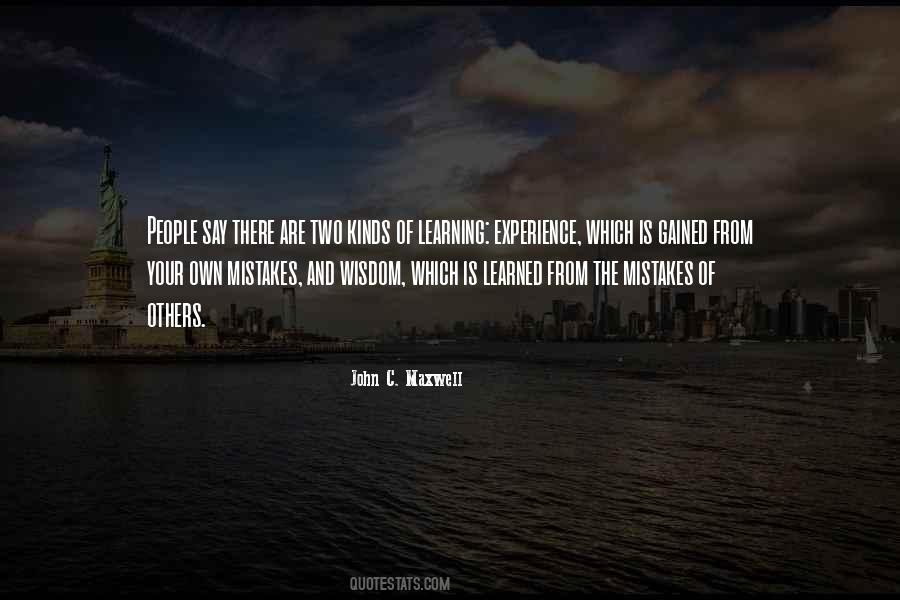 Quotes About Learning From Other People's Mistakes #1148344