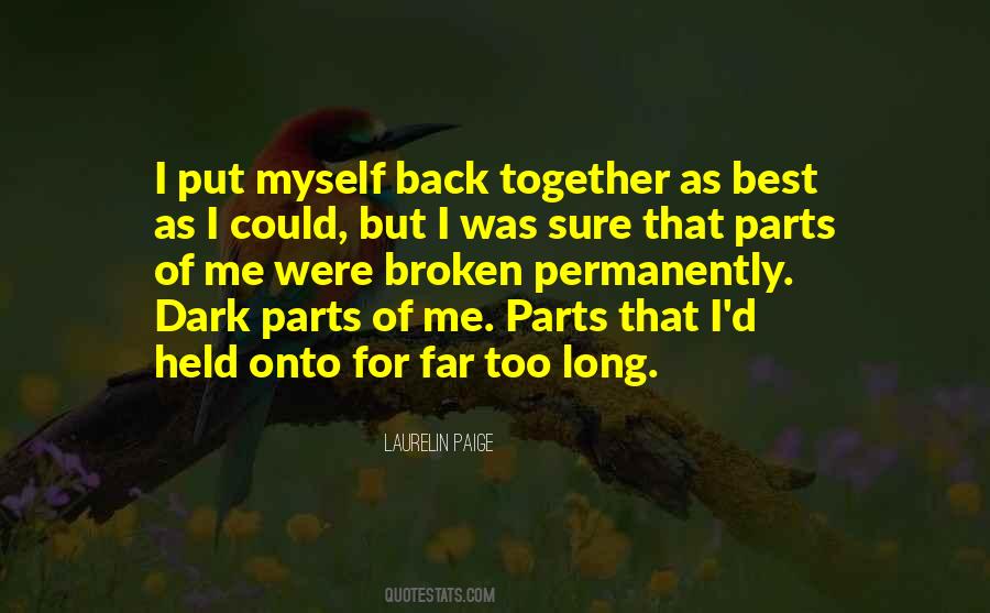 Quotes About Back Together #1243313