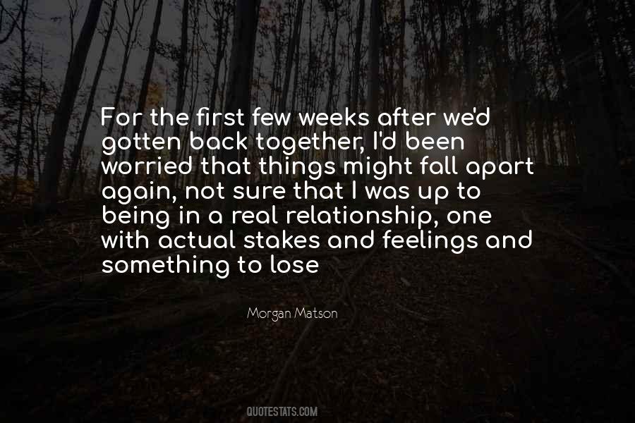 Quotes About Back Together #1282862