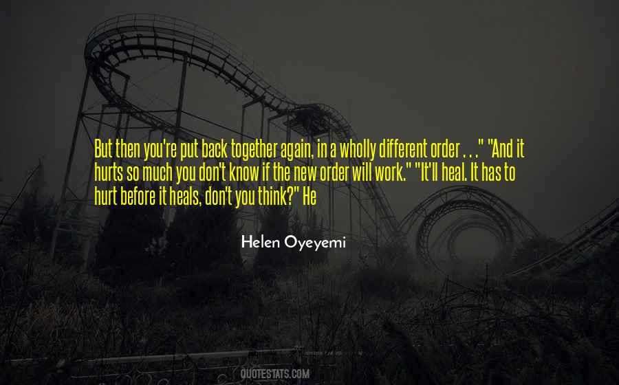 Quotes About Back Together #1289529