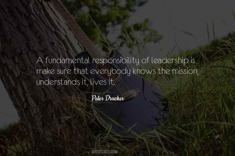 Quotes About Responsibility Of Leadership #1070529