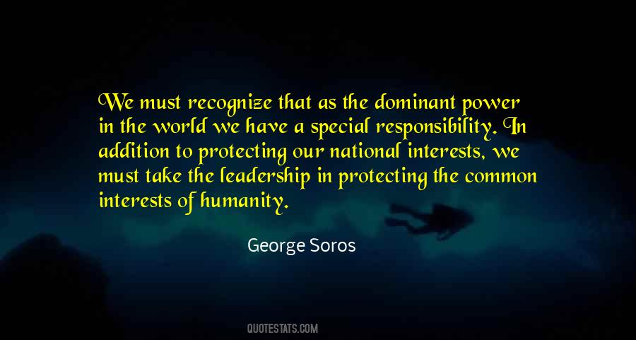 Quotes About Responsibility Of Leadership #13932