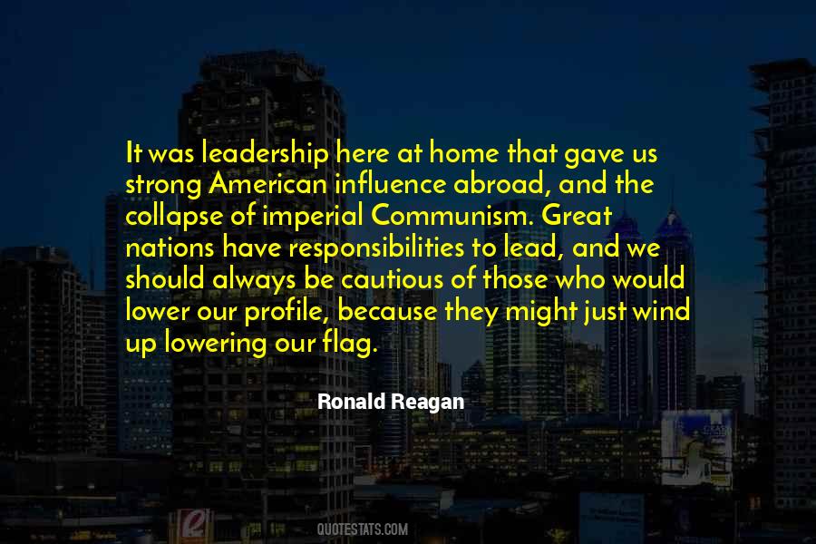 Quotes About Responsibility Of Leadership #1544344