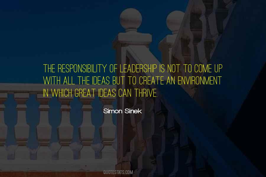 Quotes About Responsibility Of Leadership #1547240