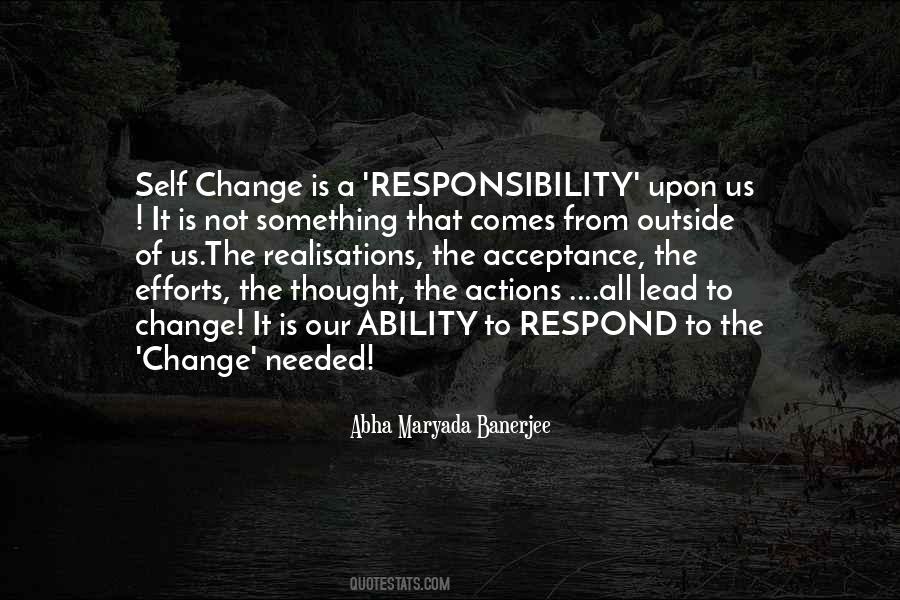 Quotes About Responsibility Of Leadership #1569899
