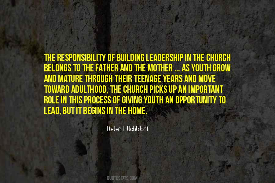 Quotes About Responsibility Of Leadership #423190