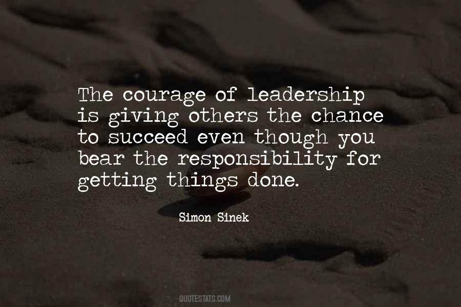 Quotes About Responsibility Of Leadership #526329
