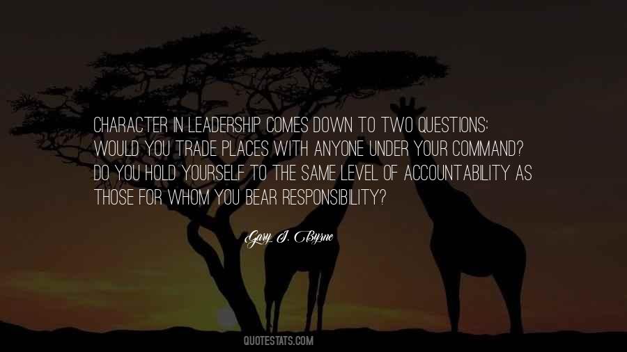 Quotes About Responsibility Of Leadership #842687