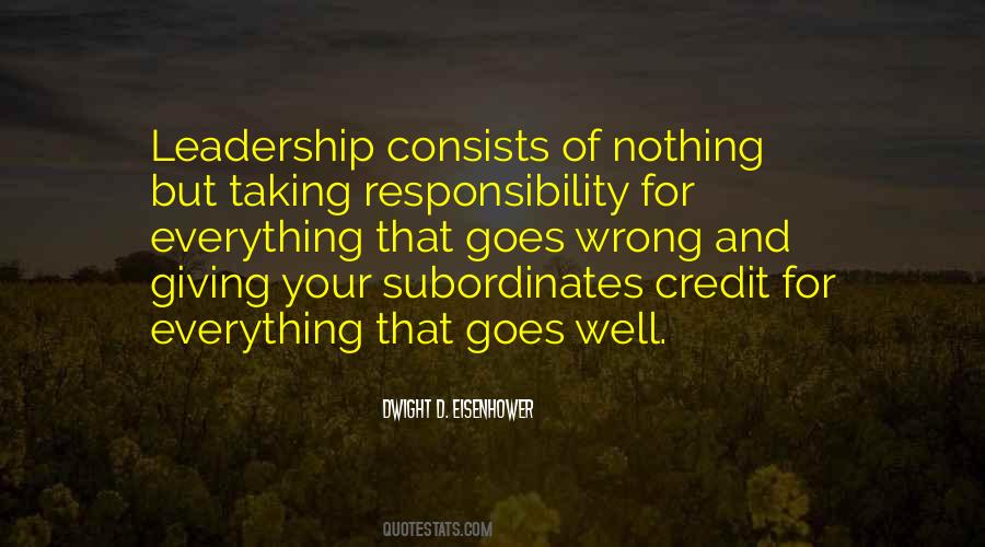 Quotes About Responsibility Of Leadership #998194