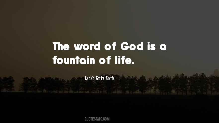Quotes About Fountain Of Life #820420