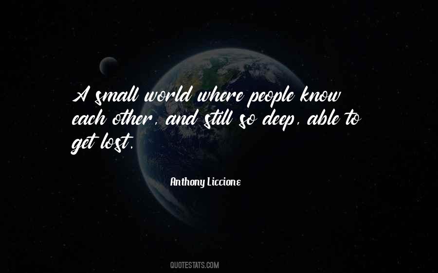 Quotes About A Small World #369750