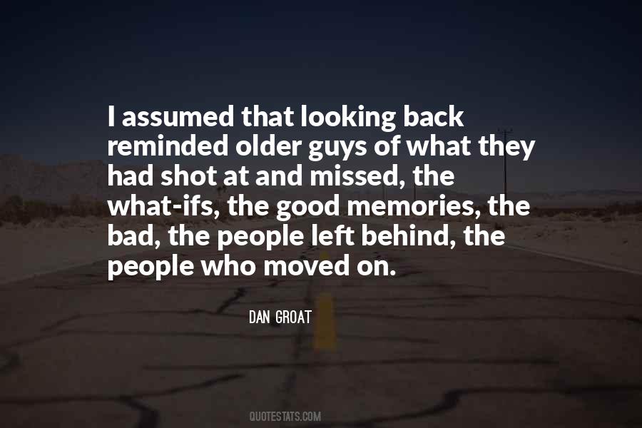 Quotes About Looking Backward #780955