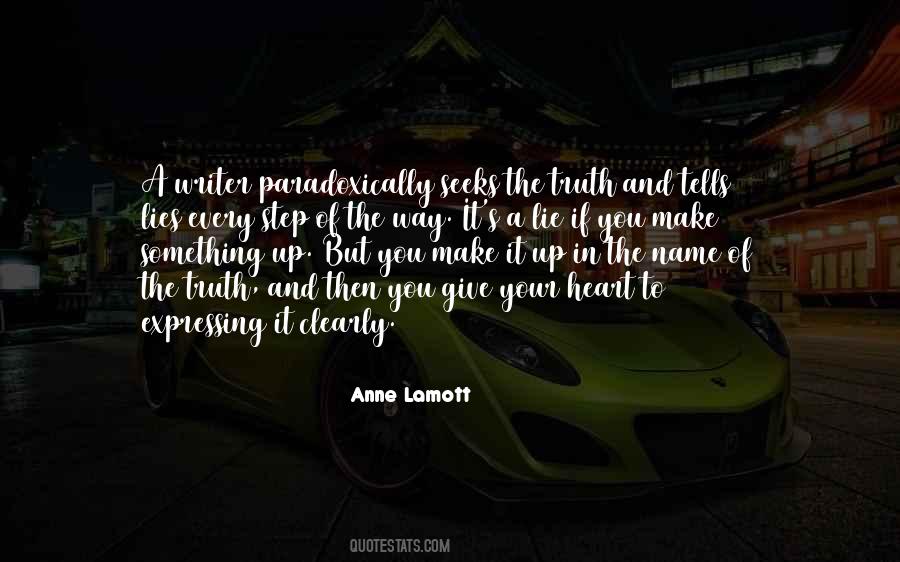 Quotes About Writing The Truth #144710