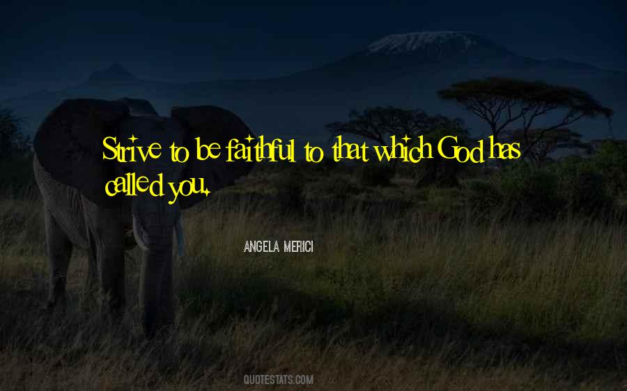 Faithful God Quotes #29909